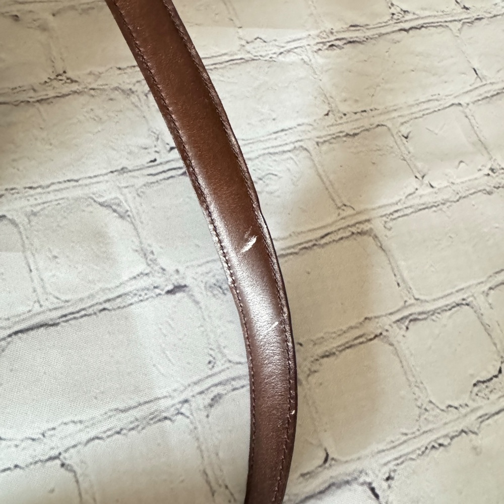 Rare Vintage Coach Olive Suede Leather Crossbody Bag - Picture 12 of 15